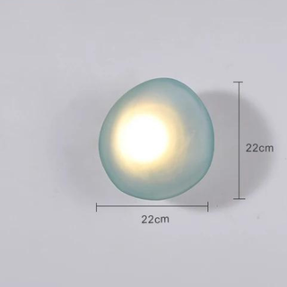 Modern Wall Light – Glass LED Wall Sconce with Pebble Design | Living Room Lighting