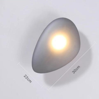 Modern Wall Light – Glass LED Wall Sconce with Pebble Design | Living Room Lighting