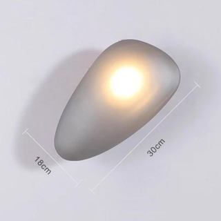 Modern Wall Light – Glass LED Wall Sconce with Pebble Design | Living Room Lighting