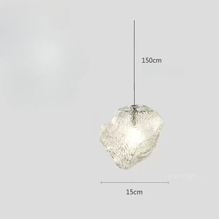 Aurora Nordica Pendant – Adjustable Height Suspension Light With Amber Glass Shade