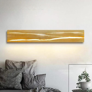 Rotation Wall Light – Adjustable Brightness Wood Wall Lamp | Compact Bedroom Lighting