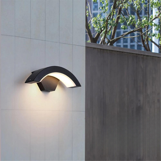 Outdoor Wall Light – Aluminum Wall Lamp with Motion Sensor Lighting, Water-Resistant Design