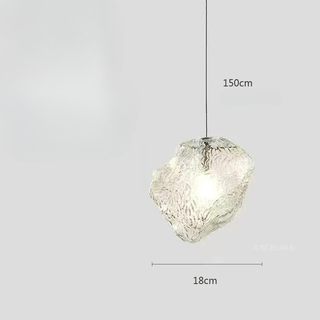 Aurora Nordica Pendant – Adjustable Height Suspension Light With Amber Glass Shade