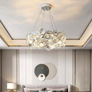 Stainless steel mini crystal chandelier living room pendant