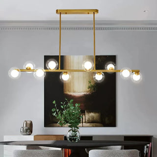 Elegant Ceiling Light – Modern Chandelier With Gold Plated Lamp & Geometric Design