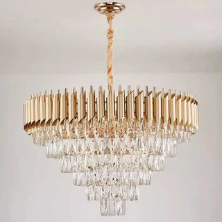 Orchid Chandelier – Luxury Pendant Light with Sparkling Tassels & Warm LED Lighting