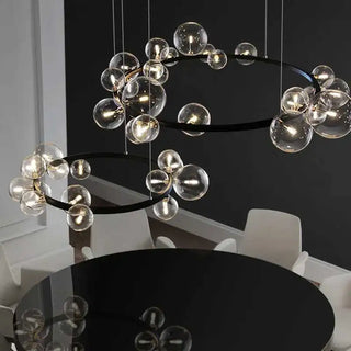Silver Blown Glass Pendant – Modern Pendant Light with Soft Ambient Glow