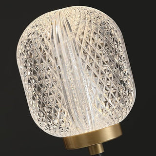 Antique gold ornate brass wall lamp in corridor — sconce