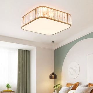 Antique Iron Ceiling Light - Classic Vintage Ceiling Fixture With Crystal Elegance