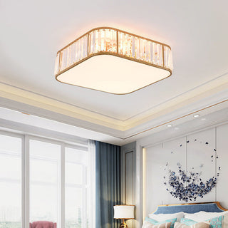 Antique Iron Ceiling Light - Classic Vintage Ceiling Fixture With Crystal Elegance