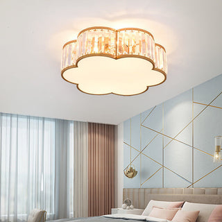 Antique Iron Ceiling Light - Classic Vintage Ceiling Fixture With Crystal Elegance