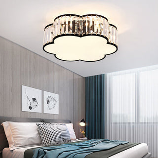 Antique Iron Ceiling Light - Classic Vintage Ceiling Fixture With Crystal Elegance