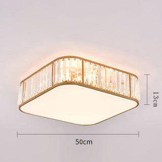 Antique Iron Ceiling Light - Classic Vintage Ceiling Fixture With Crystal Elegance