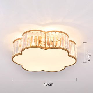 Antique Iron Ceiling Light - Classic Vintage Ceiling Fixture With Crystal Elegance