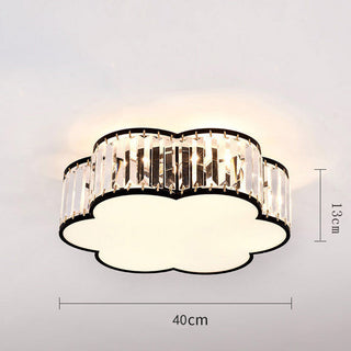 Antique Iron Ceiling Light - Classic Vintage Ceiling Fixture With Crystal Elegance