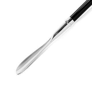 silver-plated 53cm handmade Italian luxury shoehorn detail