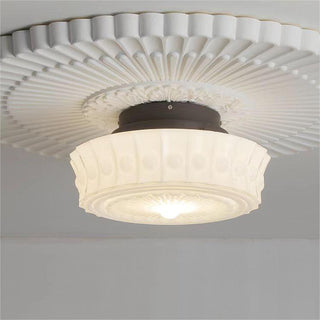 Suspension vintage – Lampe à suspendre ronde blanche réglable pour îlot de cuisine