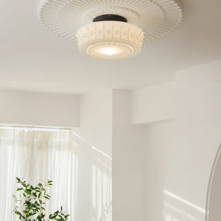 Suspension vintage – Lampe à suspendre ronde blanche réglable pour îlot de cuisine