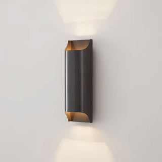 Gold Brass Wall Light – Bi Directional Metal Wall Sconce for Living Room Lighting