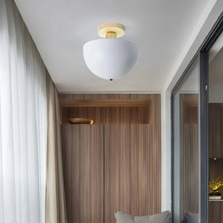 Minimalist round ceiling lamp Scandinavian – matte flush mount