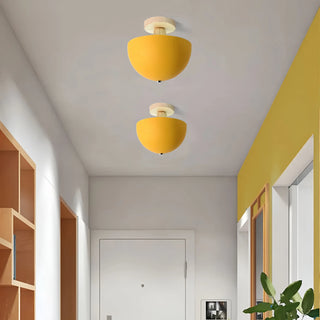Round minimalist ceiling lamp matte – Scandinavian flush