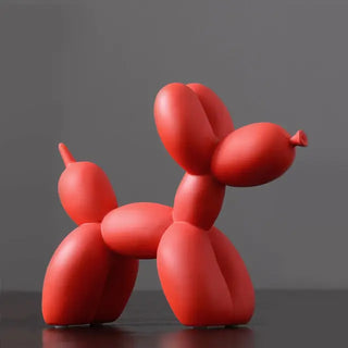 balloon dog sculpture colorful resin figurine eco friendly decor reverse view
