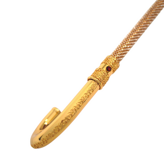 Swarovski crystal encrusted 24K gold plated handmade Italian luxury walking cane full length