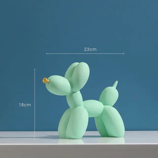 balloon dog sculpture colorful resin figurine eco friendly decor top view
