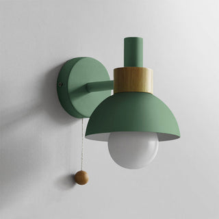 Single head iron colorful modern wall lamp — bedroom sconce