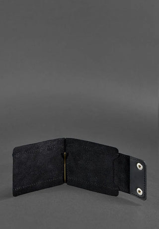 vintage leather wallet haven slim money clip card holder secure men's set view