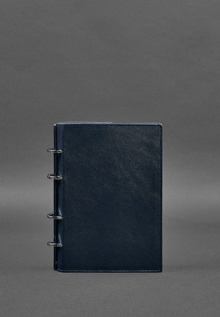 leather bound notebook a5 soft cover journal premium paper interchangeable refill close-up