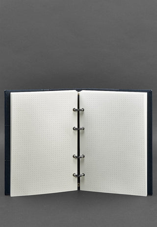 leather bound notebook a5 soft cover journal premium paper interchangeable refill detail