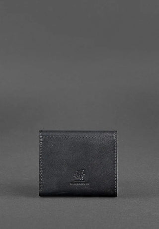 designer leather wallet haven compact slim card holder premium craftsmanship side view