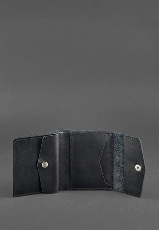 designer leather wallet haven compact slim card holder premium craftsmanship close-up