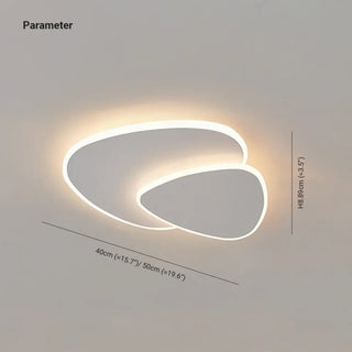 Nordic acrylic geometric ceiling light, energy efficient LED