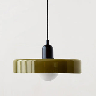 Modern Glass Pendant Light - Small LED Hanging Lamp for Kitchen Island
