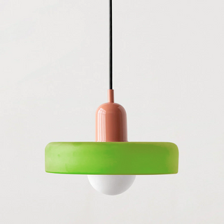 Modern Glass Pendant Light - Small LED Hanging Lamp for Kitchen Island