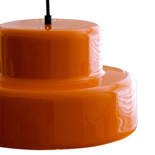 Retro orange pendant in mid-century modern style