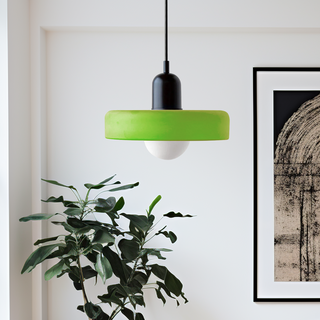 Modern Glass Pendant Light - Small LED Hanging Lamp for Kitchen Island