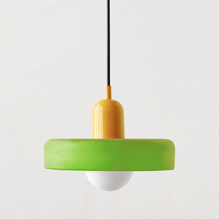 Modern Glass Pendant Light - Small LED Hanging Lamp for Kitchen Island