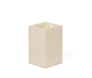 square resin toothbrush holder bathroom sink organizer close-up