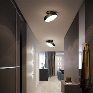 Industrial Nordic ceiling light round – LED semi-flush