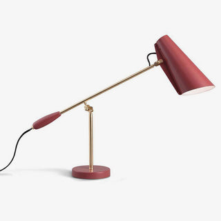 Nordic retro table lamp detail — pleated fabric shade