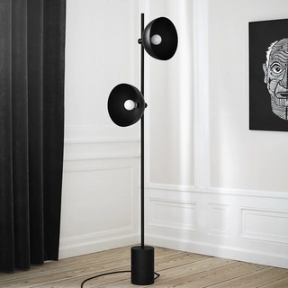 Modern black marble lamp side — E27 warm ambient glow