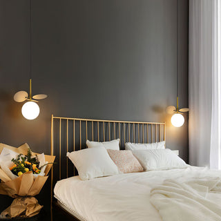 Lámpara Colgante de Cristal – Moderna con Globo Esmerilado y Cable Ajustable | Estilo Bauhaus