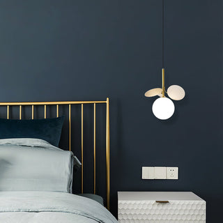 Lámpara Colgante de Cristal – Moderna con Globo Esmerilado y Cable Ajustable | Estilo Bauhaus