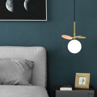 Lámpara Colgante de Cristal – Moderna con Globo Esmerilado y Cable Ajustable | Estilo Bauhaus