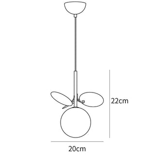 Lámpara Colgante de Cristal – Moderna con Globo Esmerilado y Cable Ajustable | Estilo Bauhaus