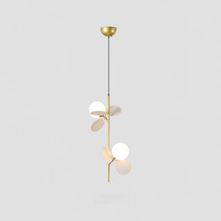 Frosted glass globe pendant styled — Bauhaus modern ceiling lamp