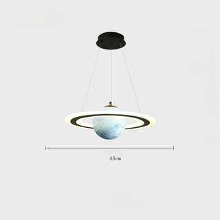 Space Pendant Lamp – Color Changing LED Kids Room Lighting With Planet Design